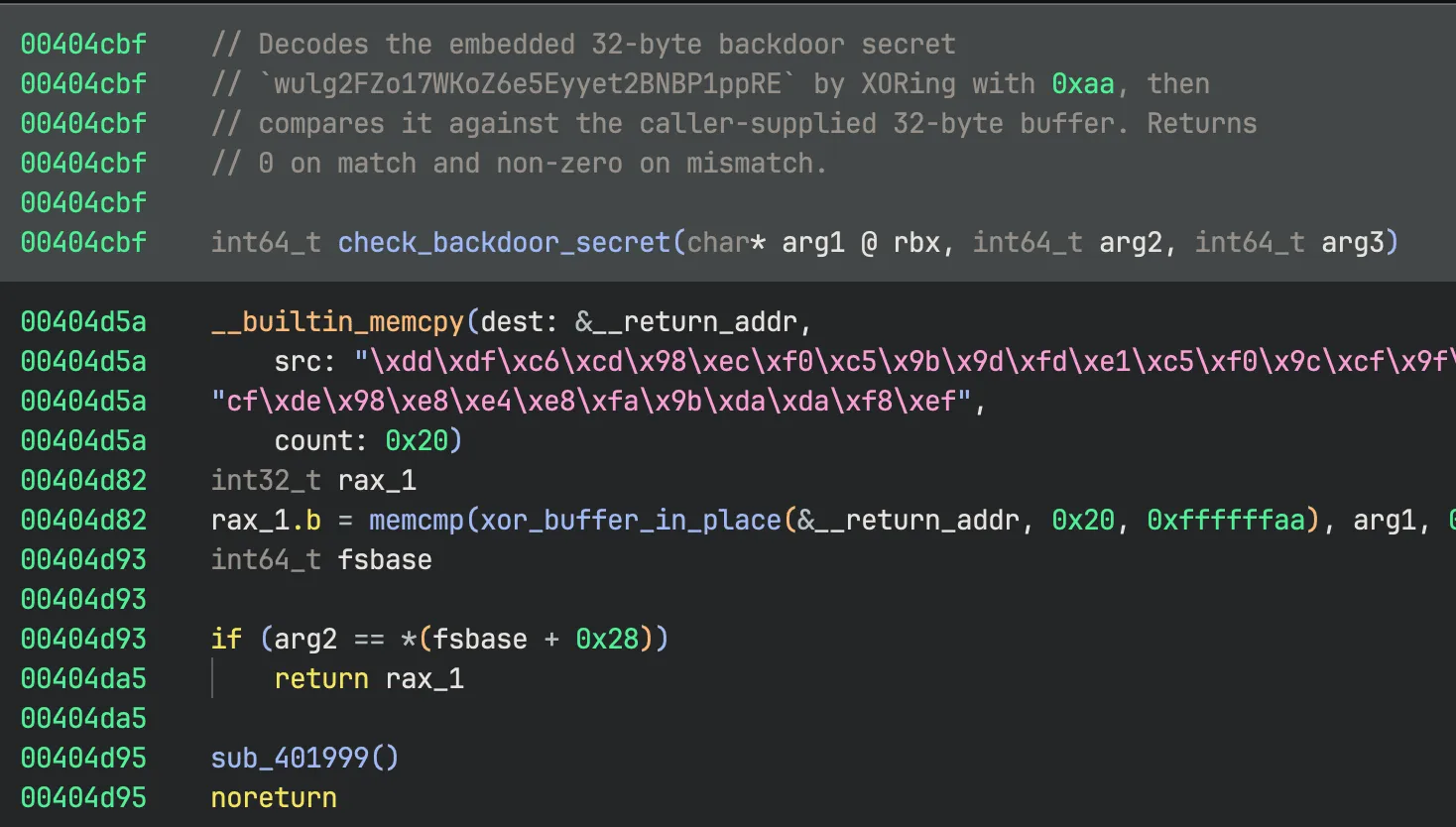 Annotated trouble