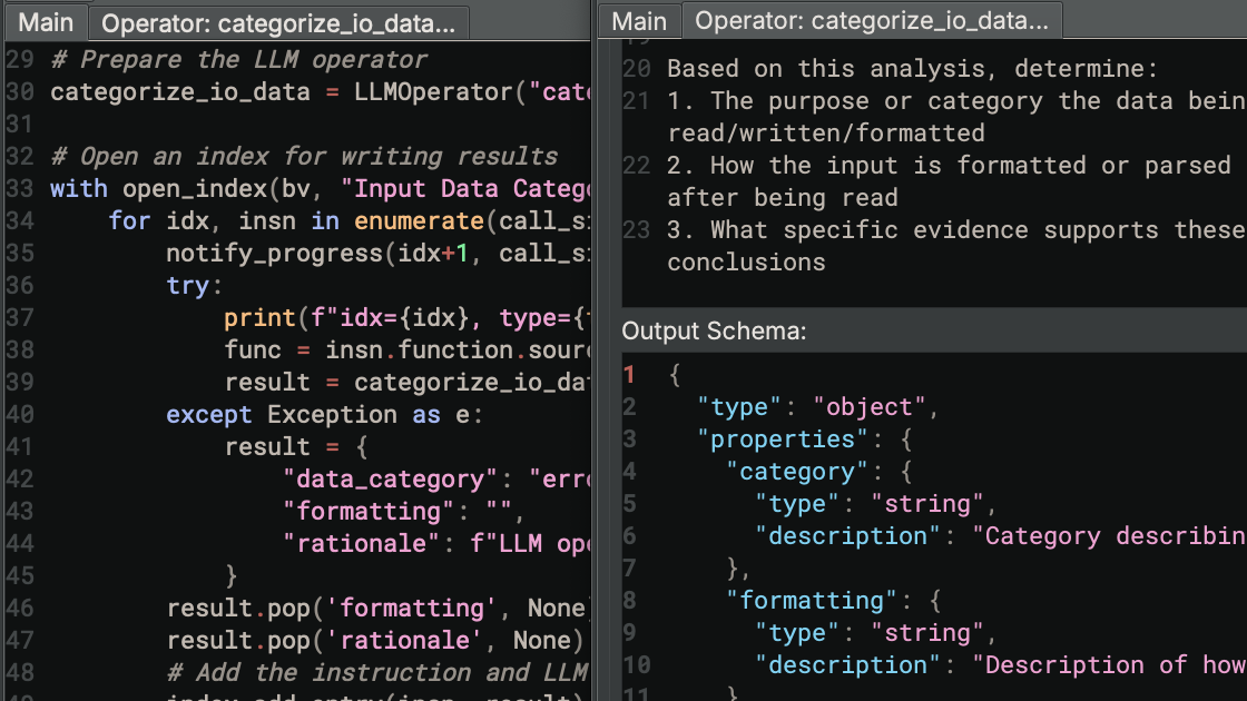automation workbench script with llm operator